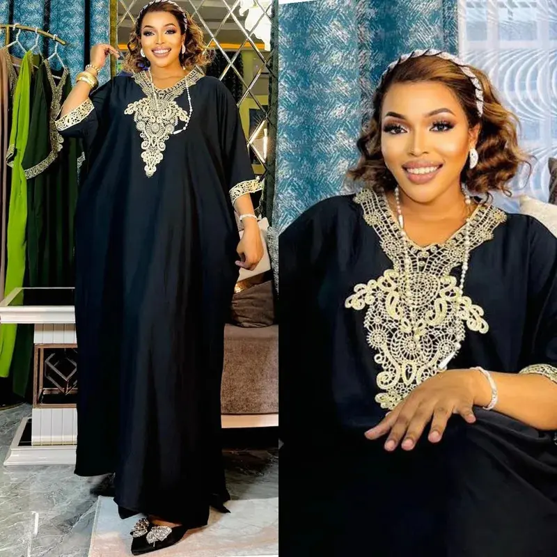Women's Luxury 2026 Chiffon Loose Abayas - Modest Muslim Outfits, Arabic Style Dubai Boubou Maxi Dress, Marocain Caftan for Wedding Evening Events, African Islamic Summer Midi Outfit