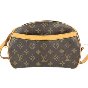 Pre-owned Louis Vuitton Leather Crossbody Bags Blois Monogram Canvas Crossbody Bag