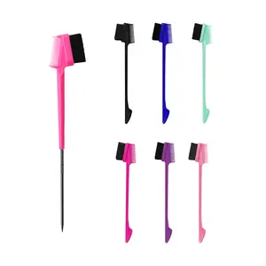 7 Pack Delicate Edge Brush for Wig – Gentle Styling Essential for Precious Locks, Wigs Human Hair, Professional Hair Styling Tool for Women & Girls, Double Side 3-in-1 Edge Brush