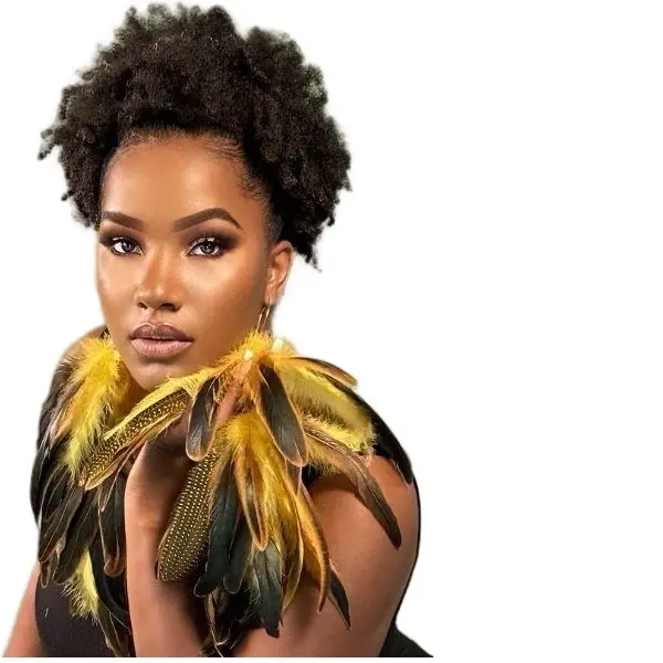 CHIC YELLOW - MY FEATHER EARRINGS STYLISH CHIC ELEGANT