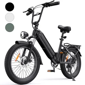 V8 Electric Bike for Adults, 1000W Peak Motor Ebike, Max 20/28MPH 75Miles Range Electric Bicycle, 48V13Ah Battery, 2-Seater, Commuting 20" Step Thru Fat Tire Ebikes for Adults, 7 Speed Gearing UL 2849 Certified