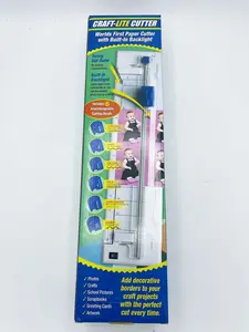 Backlit Paper Cutter with 6 Interchangeable Cutting Heads