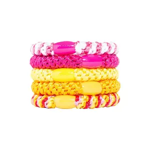 Plush Grab & Go Ponytail Holders (set of 5) - Bubble