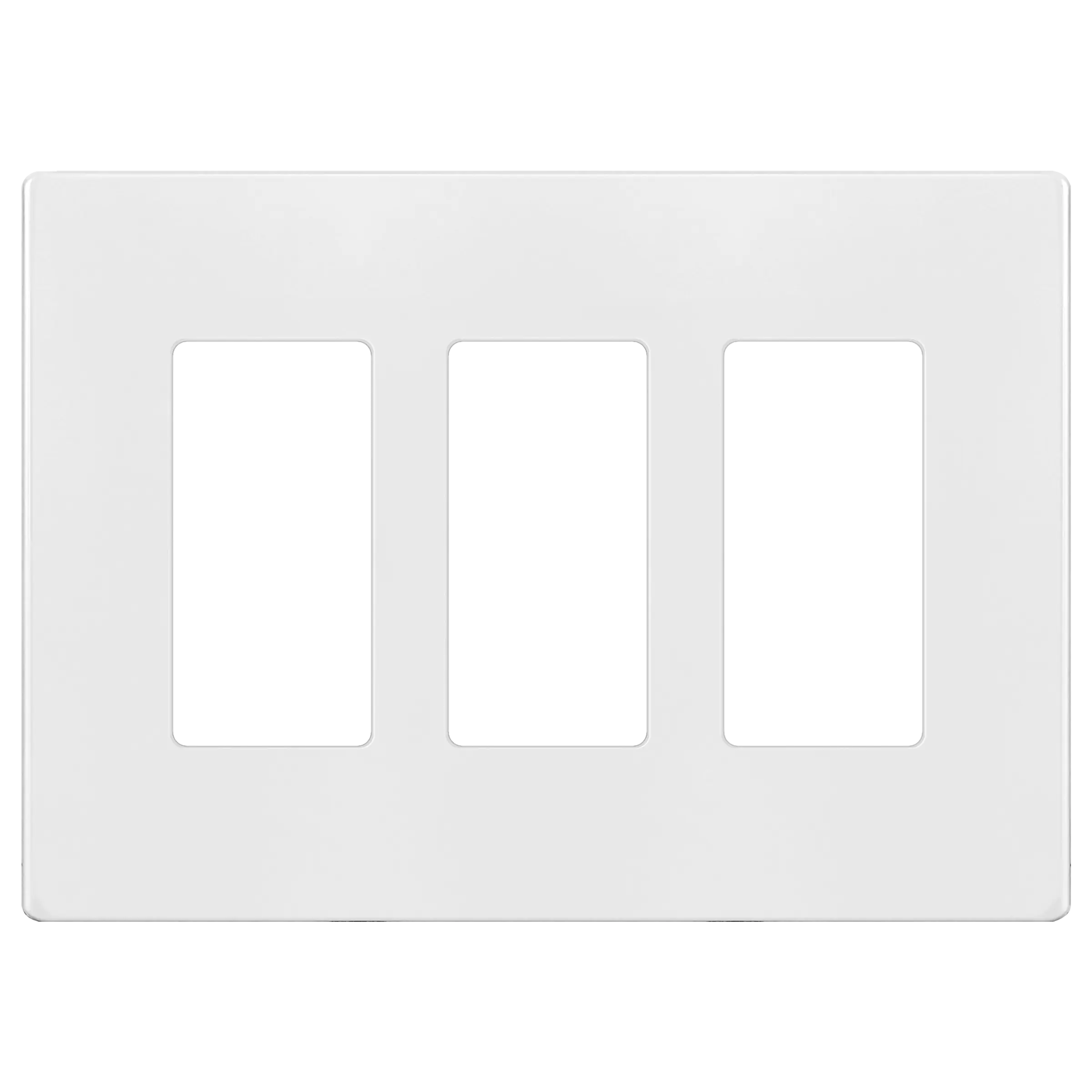 Enerlites - SI8833M-W White 3-Gang Screwless Wall Plate