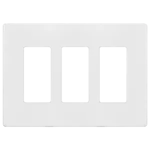 Enerlites - SI8833M-W White 3-Gang Screwless Wall Plate