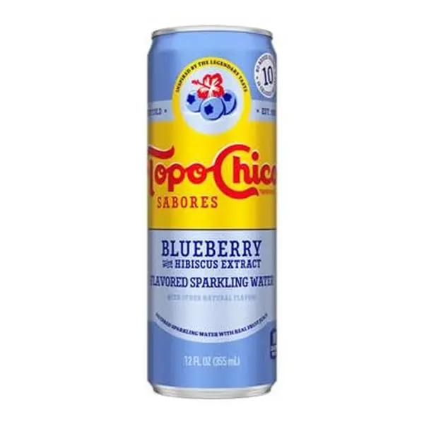 Topo Chico Sabores Blueberry Flavored Sparkling Water 12oz