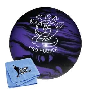 EPCO Candlepin Bowling Ball- Cobra Pro Rubber - Lavender & Black (4 1/2 inch- 2lbs. 6oz.) 1 Ball