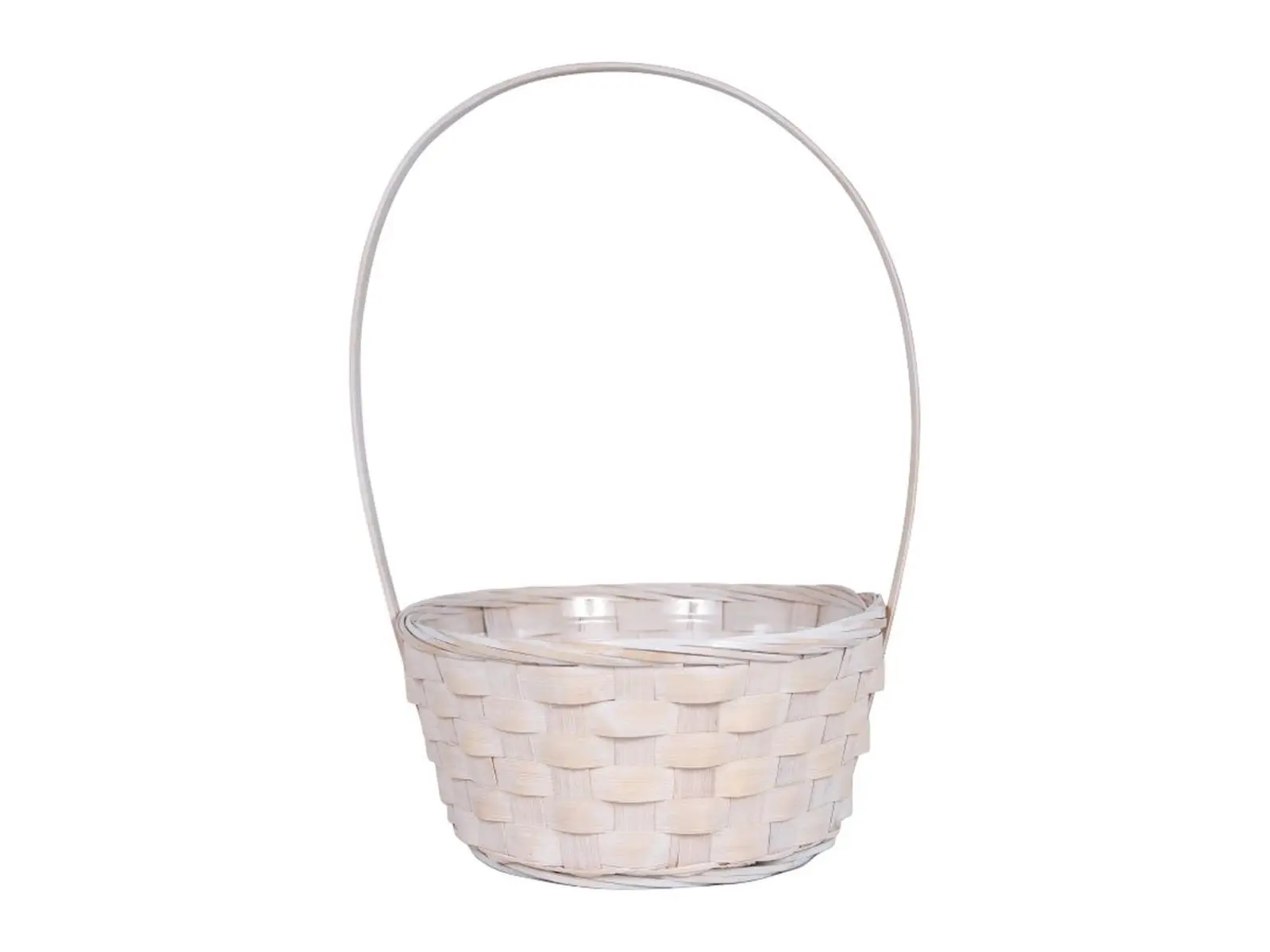 White Round Basket