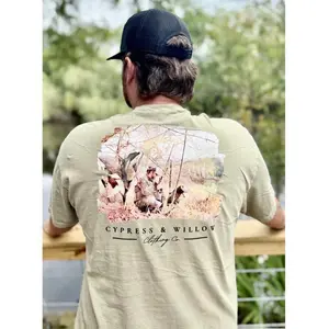Cypress & Willow Clothing Co. Men's Best Friend Short Sleeve Tee - Ultra Soft Breathable Cotton Unisex Fit Outdoor Essential