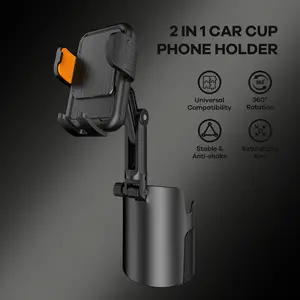 Universal Cup Holder Expander, 1 Second Quick Installation, Height & Angle Adjustable, Fits 3.37"-3.7" Cups, Stable Design, Car Accessories