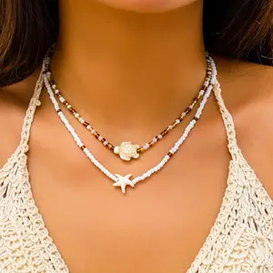 Boho Beach Turtle Charm Anklet for Women Turquoise Shell Starfish Seed Bead Anklet Bracelet Coastal Summer Tassel Foot Jewelry for Beach Vacation Festival Outfit & Bohemian Style