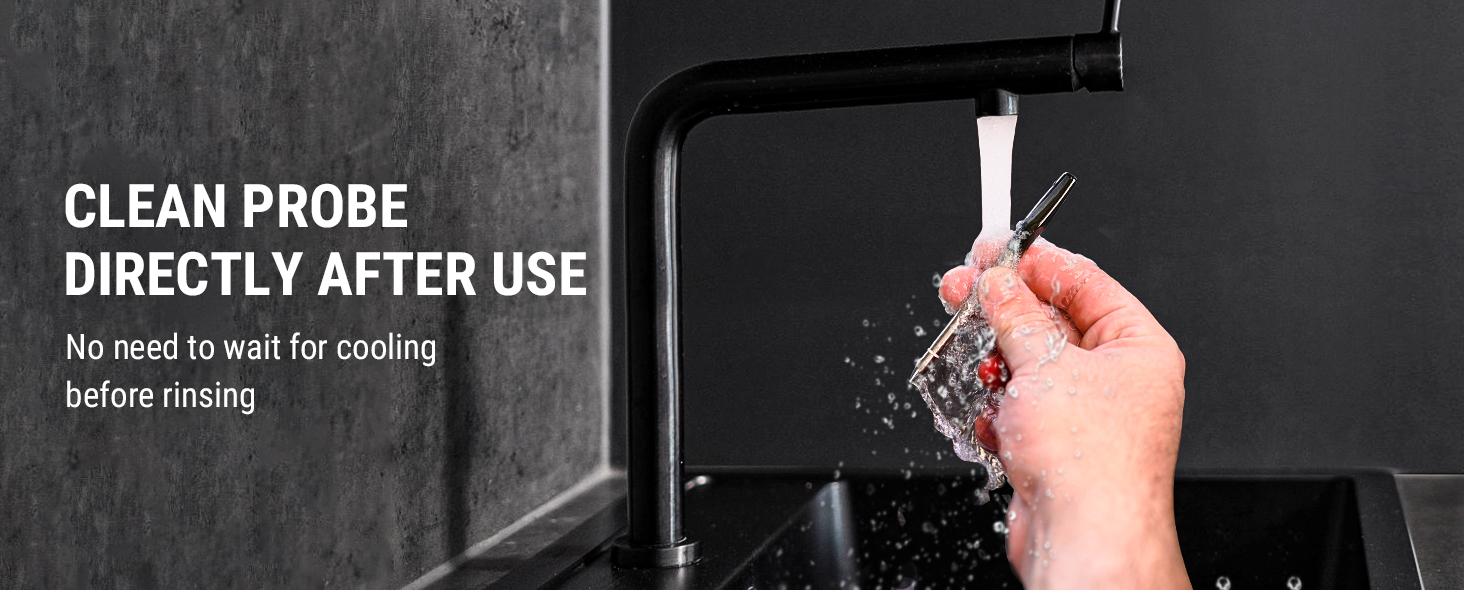 ThermoPro TempSpike Plus Wireless Meat Thermometer with Upgraded Probe, Bluetooth Cooking Thermometer for Outdoor Grill, Smoker, BBQ,Oven