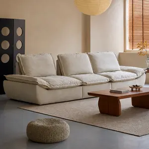 Viral Minimalist Bubble Modular Cloud Sofa, Soft Boucle Fabric Free Combination Cube Sectional Couch, High Density Resilient Sponge Deep Wide Seat, Customizable Size Living Room Furniture