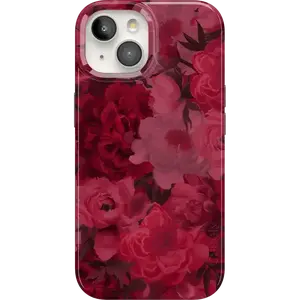 Casely iPhone 15 Case | Romance Novel | Moody Floral | Compatible with MagSafe | Classic Ultra Thin Design