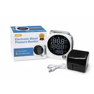 Rechargeable Wrist Blood Pressure  with LED Touch Screen, Voice Broadcast & 99x2 Memory — Accurate Home BP Tracking Made Simple,Suitable 5.3 - 7.6 inches