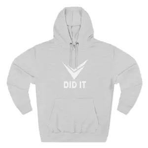 DID IT CHECKMARK (WHT) Hoodie | Motivational Streetwear Hoodie  | Androo’s Art Exclusive | Faith & Achievement Apparel | Unisex Sweatshirt | Motivational Success Graphic Tee