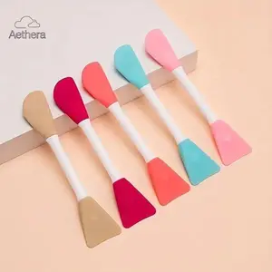 Aethera Soft Silicone Mask Applicator 1 Count Professional Tool for Mud Clay Charcoal Mix Masks Easy to Clean & Efficient Application