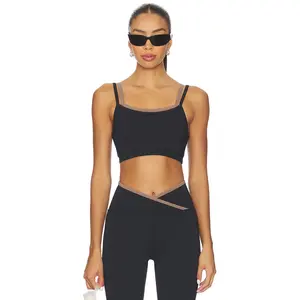 STRUT-THIS The Rhodes Sports Bra in Black & Malt