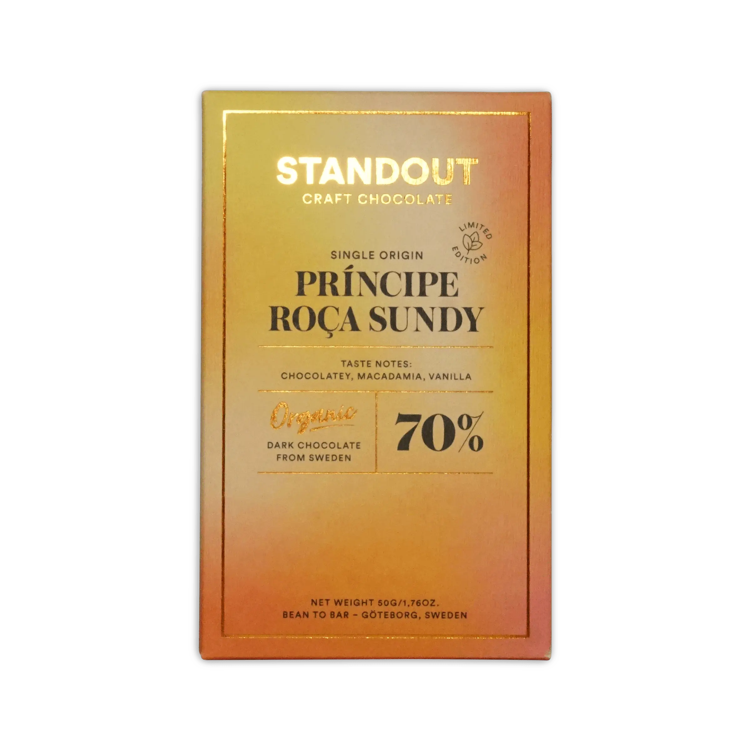 Standout Chocolate Principe Roca Sundy 70% (Limited Edition)