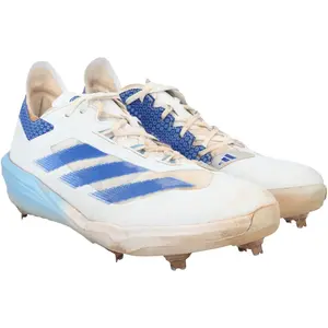 Brooks Lee Minnesota Twins Game-Used White and Blue Adidas Cleats from the 2024 MLB Season - Fanatics Authentic Certified