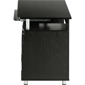 47.25" Ergonomic Computer Drawers & File Cabinet for Home Office Storage, Espresso Writing Desk, ONE Size