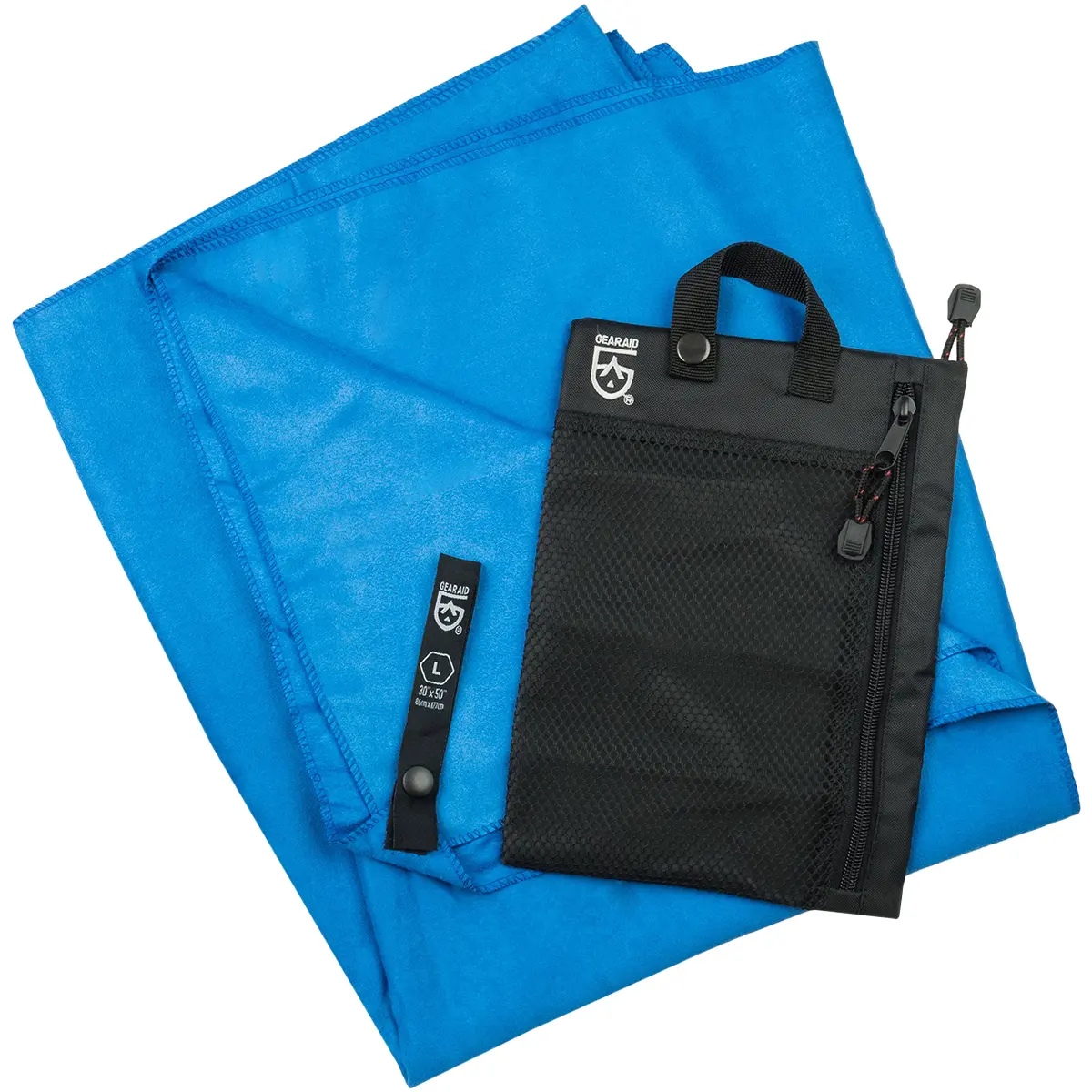Gear Aid Quick Drying Microfiber Travel Towel - Cobalt, Absorbent Breathable, Lightweight Soft, Multifunctional, Microfiber Swim Towel for Camping & Hiking Sports & Outdoor Personal Care, Absorbent Breathable Towel