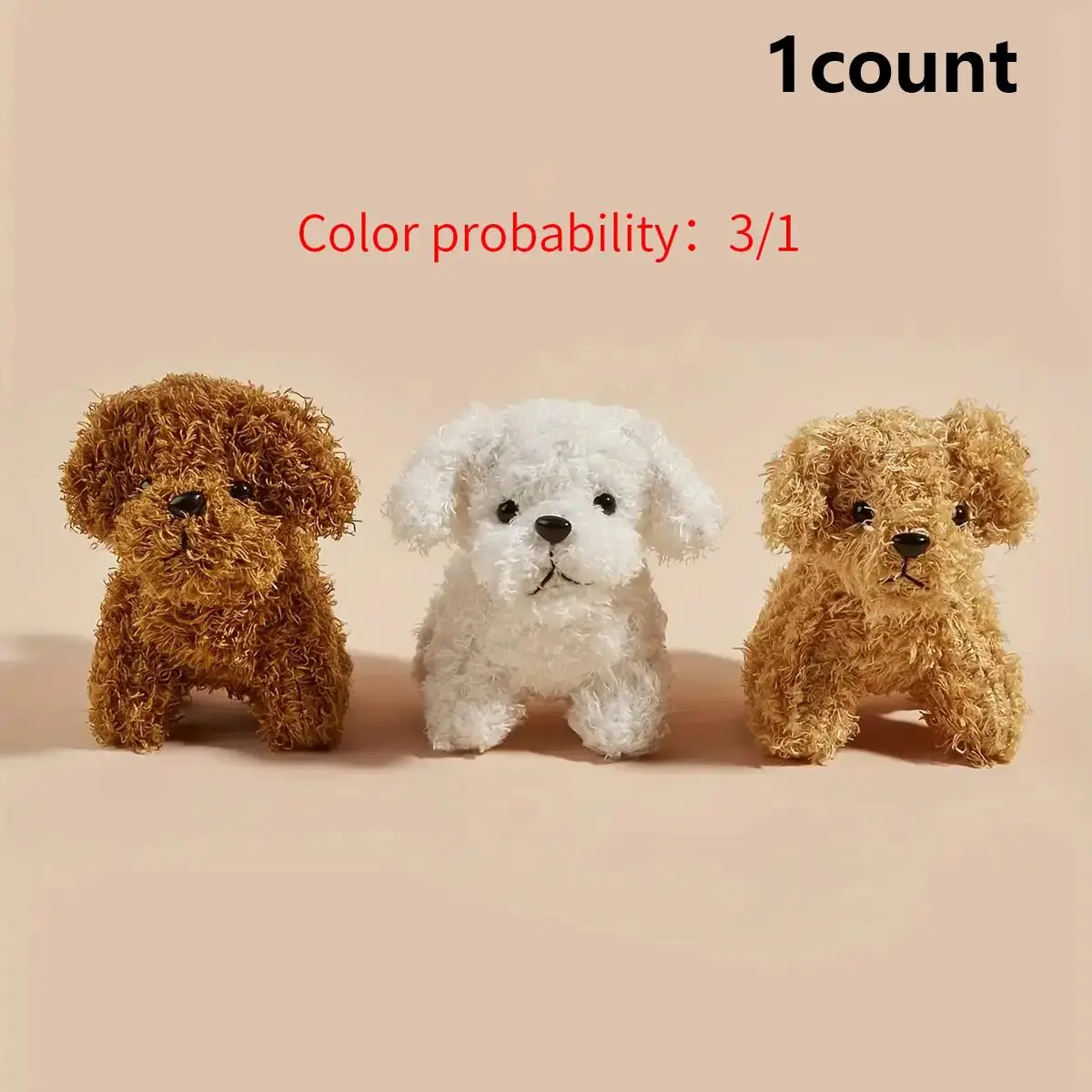 Random Color Cartoon Dog Shaped Plush Pet Chew Toy, Animal Design Plush Dog Toys, Soft Stuffed Animal Toy, Interactive Toy for Dog & Cat, Dog Stuff, D