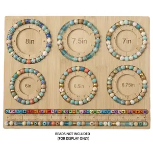 Jewelry Bead Board Tray Made of Wood, Suitable for Designing Bracelets And Necklaces (Inch Board)