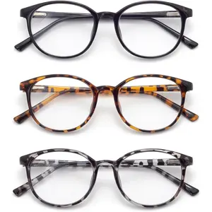 Blue Light Blocking Glasses Round Women Men Computer Glasses Anti Eye Strain/UV/Glare Gaming Glasses