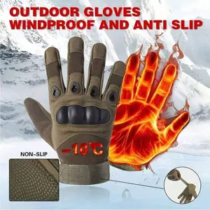 Tactical Windproof Camo Touchscreen Motorcycle Riding Gloves, Breathable Durable, Suitable for Motorcycle Cycling Camping, Outdoor Gear Essential