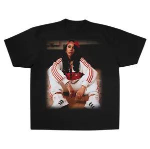 Comfort Colors Aaliyah Hiphop Vibe T-Shirt, Pop R&B Hip Hop Music Merch Shirt, Retro 90s Personalized Casual Unisex T-Shirt Womenswear Top