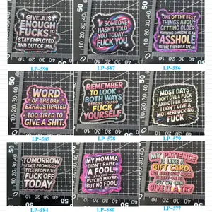 45pcs DIY Acrylic "Black Humor - Office Anger Management" Words Flatbacks for Badge Reels Pedant Keychains"Passive-Agressive"