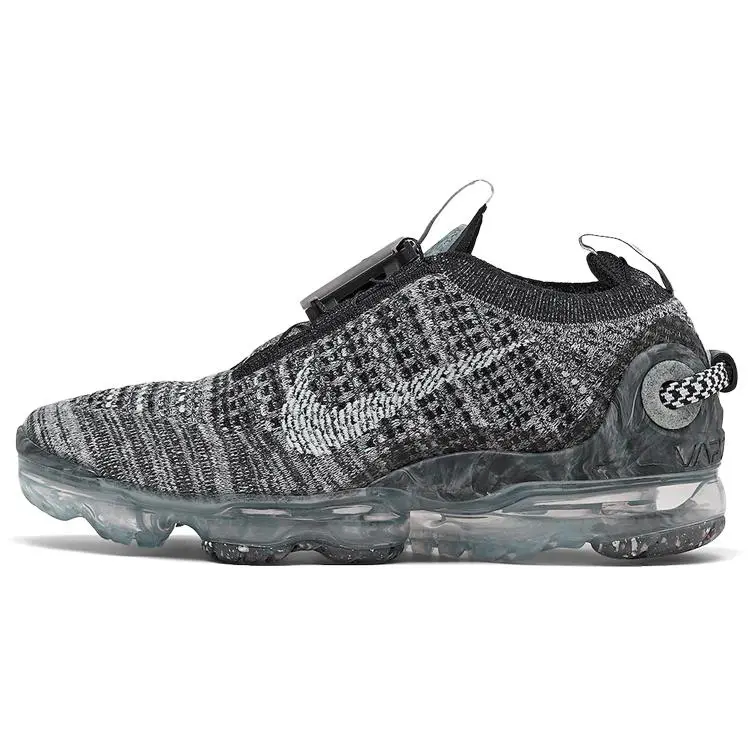 Men's Low Top Casual Flyknit Sneakers - Air VaporMax 2020 Oreo Pattern, Style CT1823-001, Laces, Foam Sole, for Everyday Walks, All Seasons, Sizes US 6/EUR 38.5
