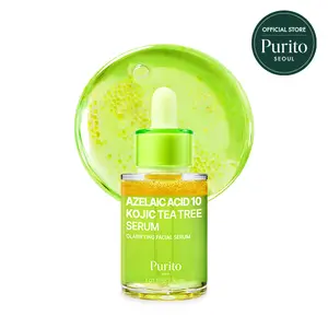 [Purito Official] Azelaic Acid 10% + Kojic Acid + Tea Tree Facial Serum for Acne & Marks Breakouts High-Level Korean Skincare 20% Formula