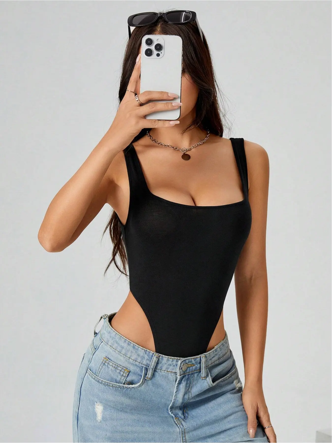 Knitted Bodysuit For Women Simple Minimalist Fashion Daily Casual