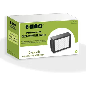 12 Pack Vacuum HEPA Filters Replacement for iRobot Roomba i & j & e Series, Vacuum Filter Accessories Parts for i1+/i2+/i3+/i4+/i5+/i6+/i7+/i8+/j5+/j6+/j7+/j8+/j9+/e5/e6/e7