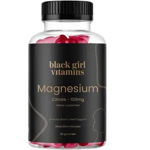 Black Girl Vitamins - Magnesium Gummies, for Sleep, Immunity, and Bone Support 60ct