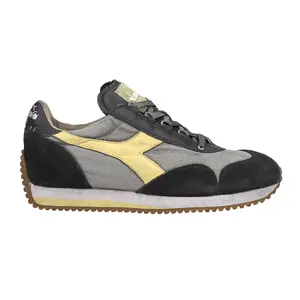 diadora Mens Equip H Dirty Stone Wash Evo Lace Up Sneakers Shoes Casual - Black, Grey