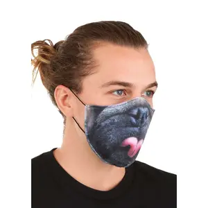 Adult Pug Sublimated Face Mask