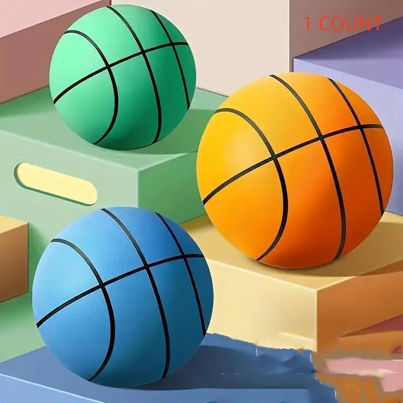 Silent Foam Basketball, High-Density Anti-Slip Design, Indoor Training Essential, Perfect Gift for Kids & Adults, Thanksgiving & Christmas