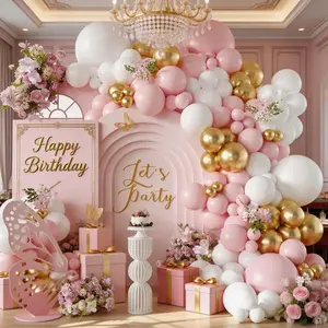 121pcs Elegant and Balloon Arch Set, Perfect for Birthday, Kids Party, Wedding Decor, Mother's Day, Anniversary Party