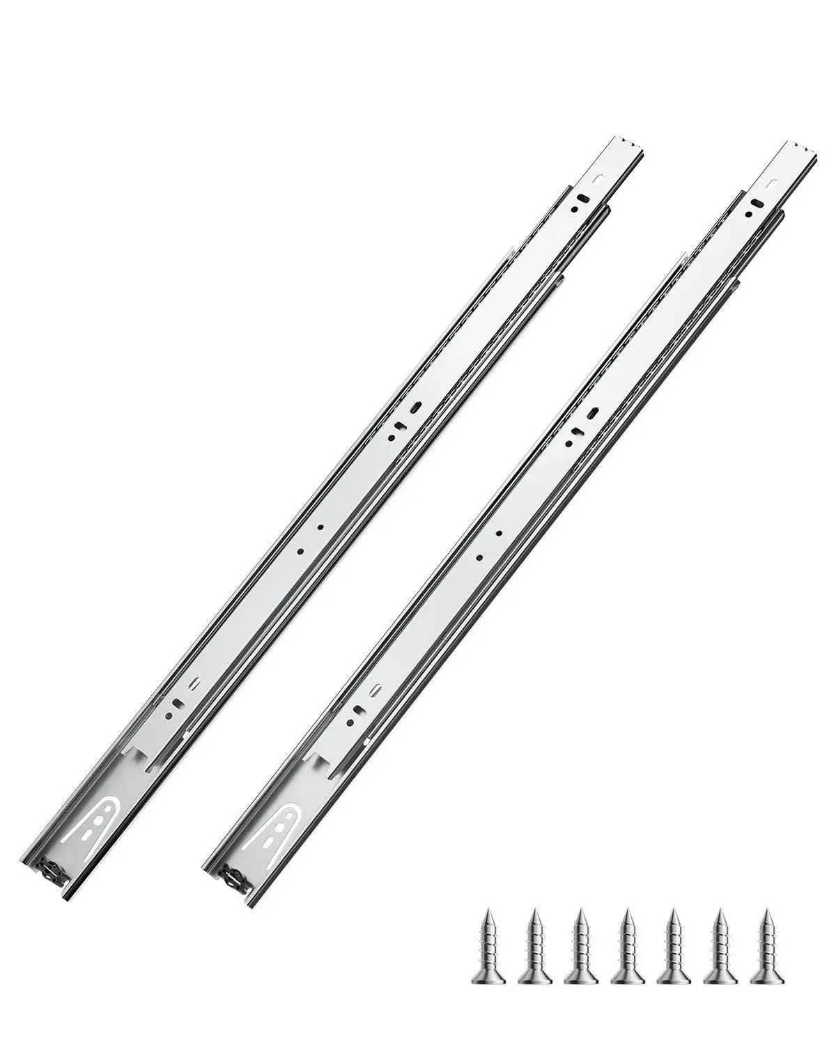 【Summerfinds】VEVOR Drawer Cabinet Slides Side Mount 24 inch 10 Pairs 100 LB Load Replacement