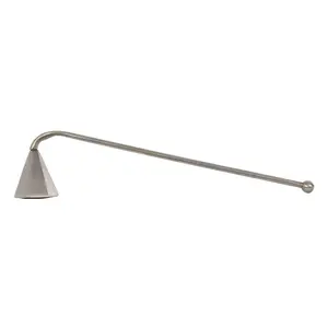 Nickel Candle Snuffer – by Alice Lane Home Collection – Candle Wick Snuffer Extinguish Accessory – Elegant Luxury for Home or Office