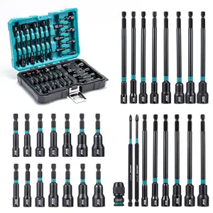 【Fathersdaygift】LIBRATON Magnetic Nut Driver Set-S,gift for man,Metric & SAE Nut Drivers for Impact Drill, Socket Set, Impact to Hex Converter, PH1, PH2, Storage Box outdoorfun Multipurpose Screwdriver Kit Screwdriver Bit Holder