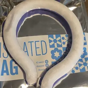 Neck Cooling Tube with Insulated Bag, Reusable Ice Ring Cooler Wearable Body Cooling Products, Neck Coolers for Hot Weather