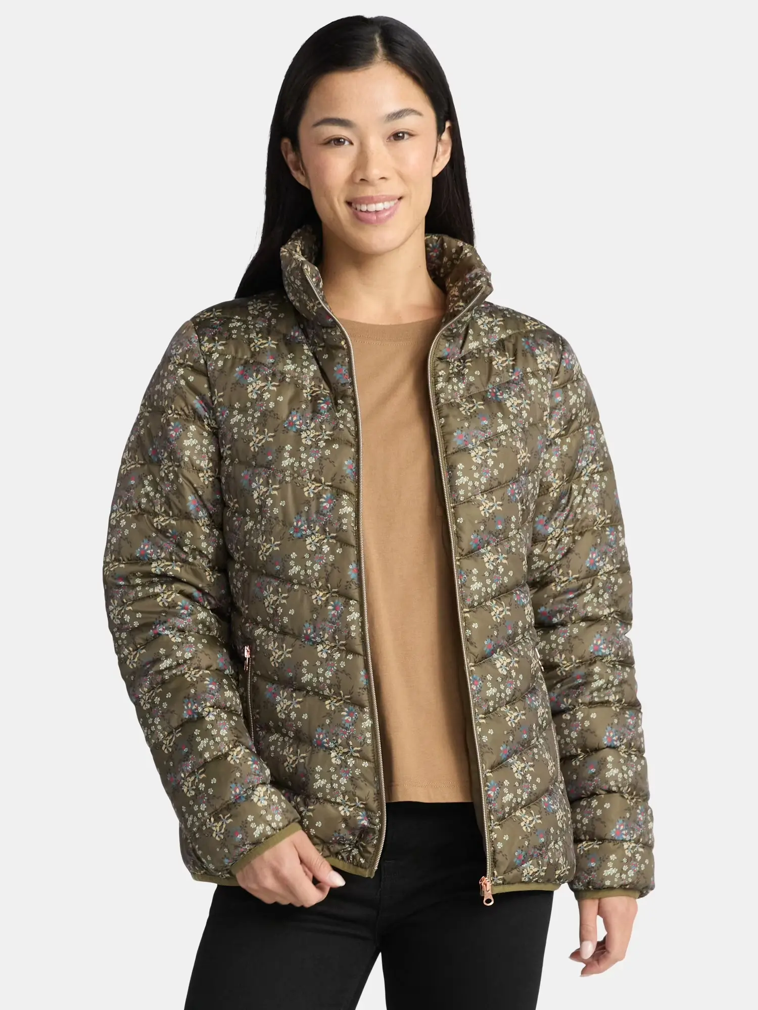 16323258067 - Women's Lightweight Quilted Packable Jacket