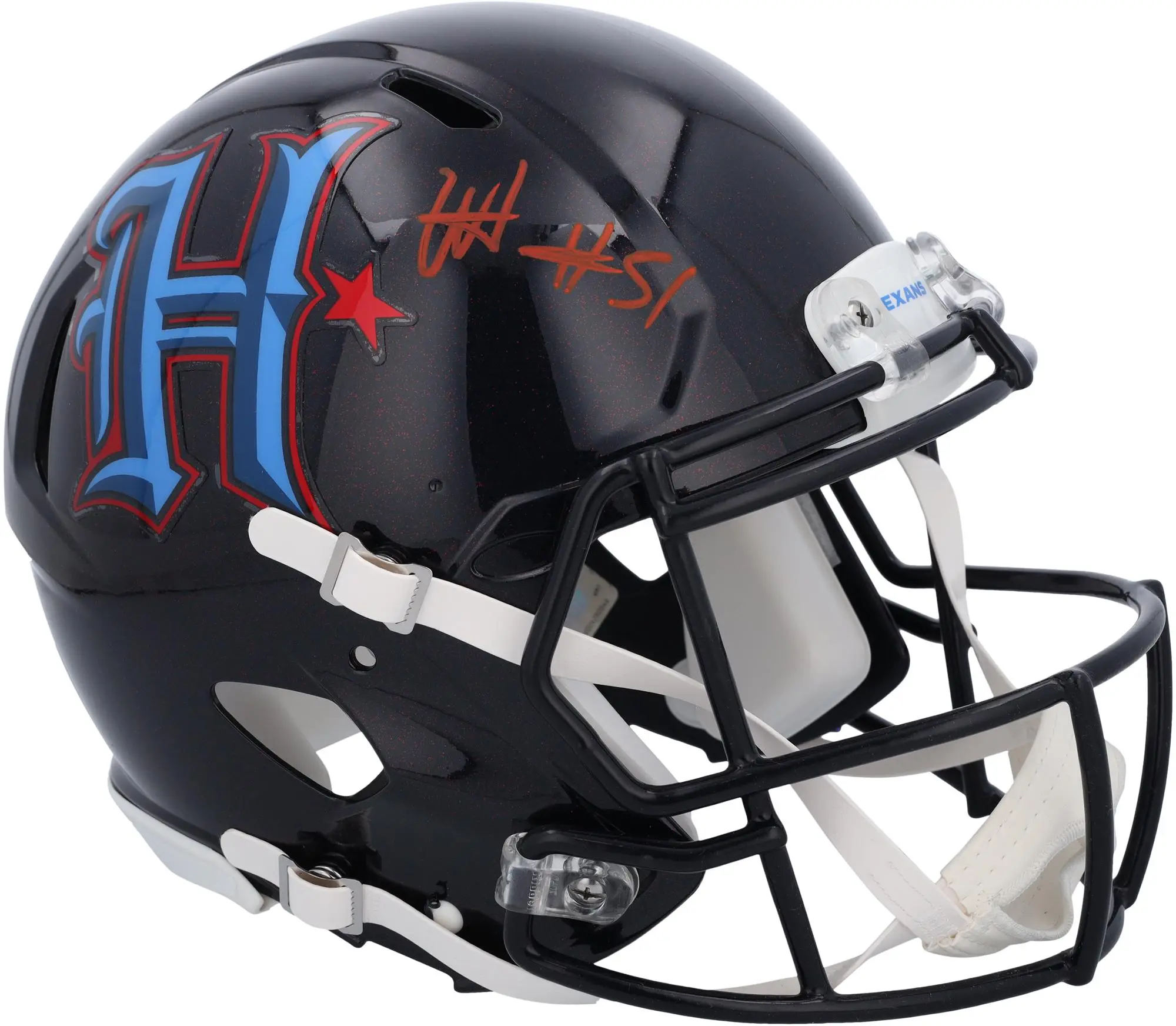 Will Anderson Jr. Houston Texans Autographed 2024 Speed Authentic Helmet - Fanatics Authentic Certified