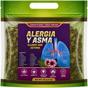 Allergy & Asthma Herbal Tea (Alergia y Asma) – Natural Respiratory Support Blend, Caffeine-Free Loose Leaf Tea for Immune & Breathing Support (2 oz)