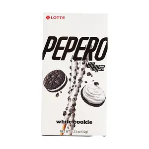 LOTTE Pepero White Chocolate Cookie Sticks - Korean Snack, 47g