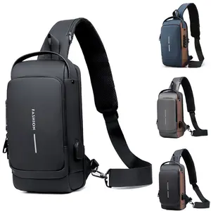 Mens Sling Bags Crossbody for Daily Use Anti-theft Crossbody Bag PU Leather Crossbody Shoulder Bag Chest Bag for Daily use Beach Tote Bag Fanny Pack All Match Tote Bag Fashion Bag Denim Fashion Accessory